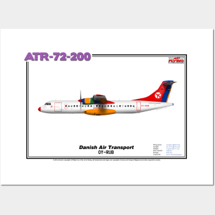 Avions de Transport Régional 72-200 - Danish Air Transport (Art Print) Posters and Art